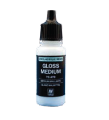 190 Vallejo Gloss Medium 17ml. Bottle